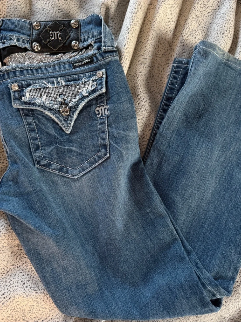 Miss me sequin studded jeans